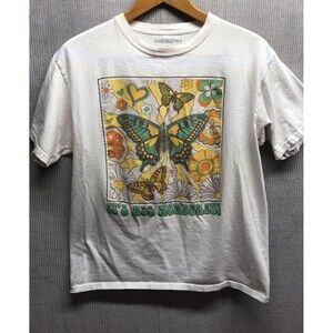 Chemistry Tee Shirt Size Large White It’s All Wonderful Hippie Thrashed Stained